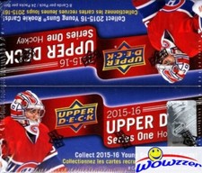 2015/16 UD Series 1 Hockey Factory Sealed 24 Pack Retail Box-6 Young Guns+Jersey picture