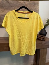 Pilcro Anthropologie yellow oversized shirt size S picture