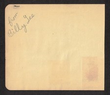 Billy Lee American Child Actor Original Signed Autograph Album Page Dated 1940 picture
