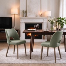 Tool-Free Assembly Dining Chairs Set, Upholstered Kitchen Chairs picture
