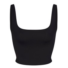 Skims Iconic Swim Crop Top TS-BIK-11457W Obsidian Black Small picture