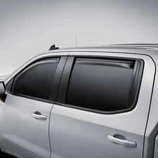 2019-2026 Silverado Sierra 1500 Crew Cab Vent Visors 19417480 In Channel Smoke picture