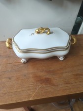 Limoges Old Abbey Latrille Brothers Footed Serving Bowl W/Lid picture