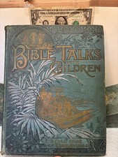 Rare 1889 Bible Talks With Children Rev J L Sooy Illustrated Victorian Book picture