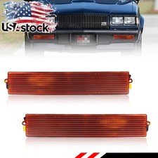 2X Amber Lens Front Bumper Parking Turn Signal Lights For 1980-1987 Buick Regal picture
