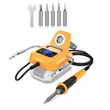 Cordless Electric Soldering Iron Station for Dewalt 20V Max w Dual Helpers LCD picture