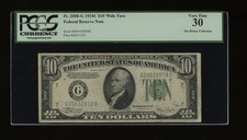 DBR 1934-C $10 FRN Wide Chicago Fr. 2008-Gw PCGS 30 Serial G05932859D picture