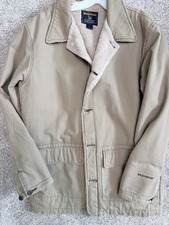 Woolrich Field Jacket Fleece Wool Lined Medium Wheat picture