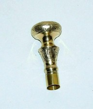 Victorian Solid Brass Walking Stick Handle Knob Antique Style Cane Top Replaceme picture
