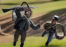 Britains 17109 Confederate drummer & Wounded Private NIB MINT+ 1998 picture