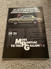 Vintage 1979 PONTIAC GRAND PRIX PRINT AD 1970s picture