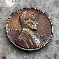 1962-D Lincoln Memorial Bronze BN Small Cent, Business Strike, KM#201 picture