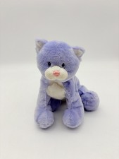 Baby GUND Purple Cat Plush Pandora Kitten Pink Nose Embroidered Sewn 9