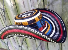 COLOMBIAN HAT~~FINO SOMBRERO VUELTIAO~~COLOMBIA, FLAG COLORS ALL SIZES AVAILABLE picture