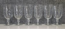 Beautiful etched Libbey Windswept iced tea glass 6 3/4