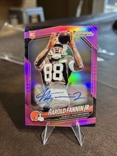 2025 Panini Prizm Harold Fannin Jr Pink Prizm Auto #399 picture