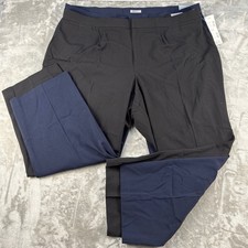 Catherines Dress Pants Womens 28W Right Fit Curvy Black Navy Blue Bundle NEW picture