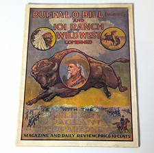 Vintage 1916 Buffalo Bill 101 Ranch Wild West Show Program Pageant Preparedness  picture