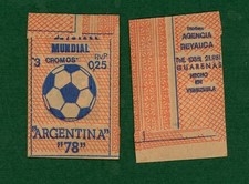 2 Vintage 1978 Argentina World Cup Soccer Sealed Packs Reyauca Rare Venezuela picture