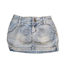 Y2K Roxy Vintage Blue Jean Skirt Size kids 7- Vintage 2000’s Denim Skirt Trendy picture