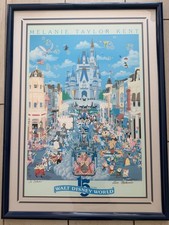 *SIGNED* MELANIE TAYLOR KENT WALT DISNEY WORLD 15TH ANNIVERSARY 1987 POSTER picture