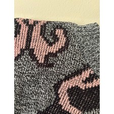 Vintage 80s Intarsia Knit Geometric Slouchy Sweater Fits Medium Creslan Acrylic picture