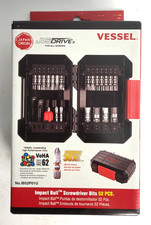 [NEW] (IB52P01U) VESSEL 52-PC IMPACT BALL Torsion Bit Set with Hard Case picture