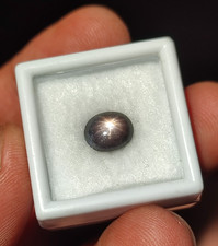 Rare 12-Ray Black Star Sapphire 2.80ct Ceylon Unheated Cabochon Gem picture