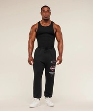 Gymshark Global Lifting Graphic Pants Black Size M (NWT) picture