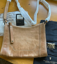 👜NWT Frye Melissa Zip Crossbody Bag Beige Leather FIRST EDITION 2018 Receipt🧾 picture