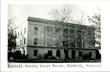 RPPC 1940s Kimballl County Court House - Kimball, Nebraska NE UNP Postcard P9 picture