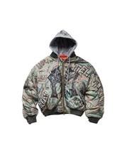 MOWALOLA Graffiti Detachable-Hood Bomber by Mowalola. picture