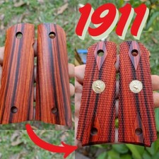 Grip for 1911 THAI unique Ebony heartwood Auspicious wood Gun TH. picture
