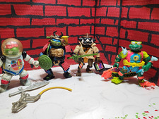 Vintage TMNT 2nd wave Lot of 4 Leonardo Donatello Michaelangelo  Raphael 100% picture