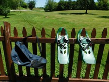 Vintage L.L. LL Bean Snow Shoes Snowshoes w/Carry Bag 25