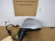 2015 2016 2017 VW TOUAREG DRIVER Door Mirror SILVER + BLIND SPOT INDICATOR picture
