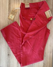 NWT True Religion Geno Slim Overdye Jeans Men 36 True Red Relaxed Slim Stretch picture