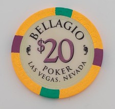 Bellagio Casino Las Vegas Nevada $20 Chip 1998 picture