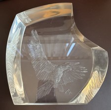 Signed Gernot Schluifer?  Numbered 3/100 Engraved Eagle Art Sculpture 10” picture