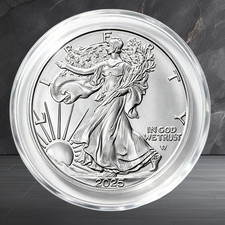 2025 $1 1-oz American Silver Eagle Brilliant Uncirculated -WITH CAPSULE picture