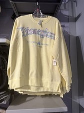 Disneyland Retro Font yellow Pullover Sweatshirt New 2026 Large & Multiple Sizes picture