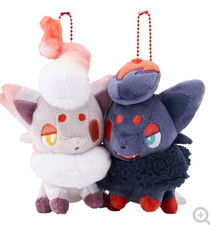 Zorua & Hisuian Zorua Plush Key Chain Pokemon Center Nitamonodoushi Magnetic New picture