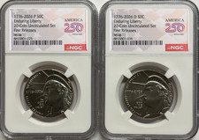 2026 P D Enduring Liberty Half Dollar Set NGC MS 68 50c First Release Dual Date picture