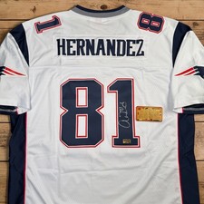 Aaron Hernandez Signed New England Patriots Jersey Autographed COA #81 picture