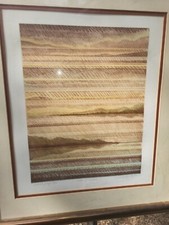 Rare Marcus Uzilevsky 10/10 linear landscape serigraph 