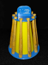 Vintage 1950s-60s Van Dine Bros. (N.L.) Baseball Bat Souvenir Carousel Bank picture
