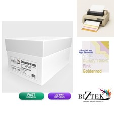 Biztek 23700A Continuous Computer Paper 9 1/2 x 11 Blank White 1 Part 20 lb 92 picture