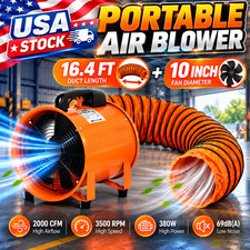 Portable Air Blower Professional GENUINE GARVEE 380W 3500RPM 2000CFM Exhaust Fan picture