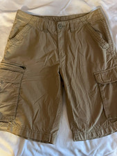Sonoma Life + Style Men's Beige Cargo Shorts Canvas Cotton/Nylon Button Zip picture