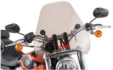 Slipstreamer - S-06-CHR-T - S-06 Spitfire Sport Shield with 1in Clamp, Smoke picture